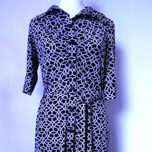 Laundry By Shelli Segal Women's Short Sleeve Knee Length Dress Size 6